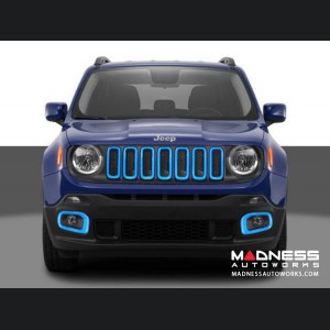 Jeep Renegade Fog Light Trim Kit - Blue